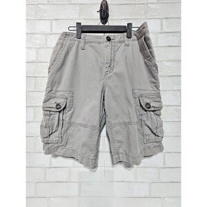Aeropostale Heavyweight Cargo Shorts Gray Men;s Size 30